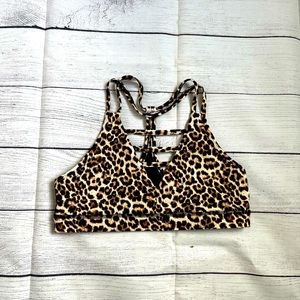 Leopard Grid bra